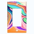 thumbnail image 5 of Metal Light Switch Plate Cover Liquid Candy Colorful Swirl CDY002, 5 of 13