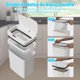 thumbnail image 3 of Bote de Basura Cocina, 18L Cubo De Basura Autom&aacute;tico Con Sensor, Bote de Basura de Pl&aacute;stico Grande USB Rechargeable para Cocina, Oficina, Sala, Retrete, Rec&aacute;mara, 3 of 8