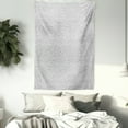 thumbnail image 3 of Music Tapestry, Complex Stylized Monochrome Notes Mixed Beats Melody Sound Vibes Joy Creative Design, Wall Hanging for Bedroom Living Room Dorm Decor, 40W X 60L Inches, Grey White, by Ambesonne, 3 of 5
