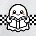 thumbnail image 3 of CafePress - Halloween Ghost Reading School - Kids Sweatshirt, Youth Crew Neck Sweatshirt, 3 of 4