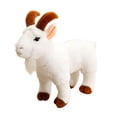 thumbnail image 2 of Peluche de animal, compañero de juegos, ligero, realista, suave, lindo, creativo, de oveja. Blanco, 2 of 9