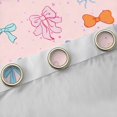 thumbnail image 4 of Manfei Colorful Bow Curtains Pack of 2 (42x84), Kawaii Princess Black Out Curtains, Cartoon Ribbon Blackout Curtains for Bedroom, Ultra Soft Bedroom Decor, 4 of 6