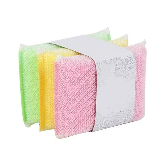 3 Pack Sponges for Kitchen, All-Purpose Sponges, Non Scratch, for Washing and Cleaning Dishes, Premium Scrub and Scrubbers, Ideal for Kitchen, Bathroom, Dish Sponge