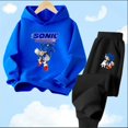 thumbnail image 3 of Conjunto de sudadera con capucha Sonic Tops, ropa para bebés de 2 a 12 años, ropa de abrigo para niños, sudadera de primavera 2024 para niñas, ropa para madres y niños, 3 of 5
