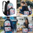 thumbnail image 2 of KUIFORTI Cute Axolotl School Bag with Lunch Bag, 4 Piece Kids Backpack Set for Teens Elementary Middle School, Boys Girls Bookbag with Pencil Pouch School Essentials Gifts, 2 of 7