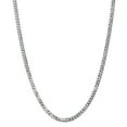 thumbnail image 1 of 14K White Gold 4.5mm Flat Curb Chain, 1 of 5