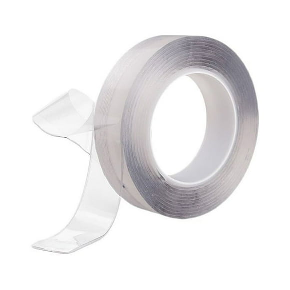 Advancent Cinta adhesiva Reutilizable Impermeable Cintas transparentes de doble cara Removible Recortable Bolsillo Adhesivo Espejo Adhesivo Type3 NO3