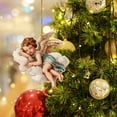 thumbnail image 4 of Festive Christmas Angel Hanging Ornaments – Xmas Tree Decorations for Holiday Season – Assorted Xmas Ornament for Home and Party,F, 4 of 5