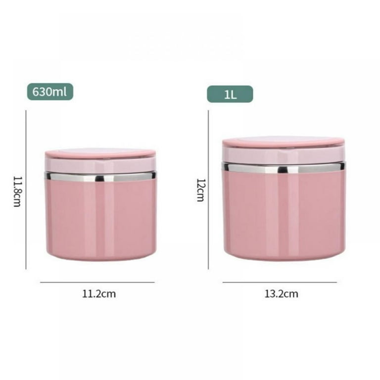 Lunch Container Insulated Food Soup Container Keep Food Warm for Kids Adult School Office, Men's, Size: 630 ml