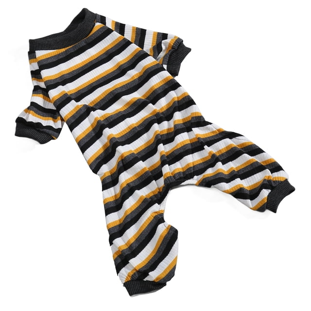 Pijama a Rayas para Perros Camisa Clásica de 4 Patas para Perros Material Suave y Cómodo Disfraces para Perros Ropa Elástica para Perros Ropa de Uso Diario para Dormir para ANGGREK Otros