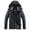 Black, variant on IYTR Mens Jackets Patchwork Long Sleeve Jacket Zipper Hooded Neck Fashion Wind Protection Outdoor Coat with Pocket Black XXXXXL