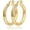 Gold-20MM, variant on 4mm Thick Gold Chunky Earrings Steling Silver Post Hoops Earrings For Women Hollow Tube Hoops Earrings Thick Gold Hoop Earrings Hypoallergenic Lightweight Gold Hoop Large Earrings 20/30/40/50/60MM