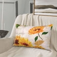 thumbnail image 5 of Picia Sunflower 5 Pattern Plush Pillow Case – Soft and Cozy Cushion Cover, Hypoallergenic Throw Pillow Case for Home Decor-16"x24", 5 of 6