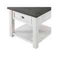thumbnail image 6 of Home Square Monterey Solid Wood End Table in White and Gray - Set of 2, 6 of 7