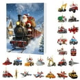 thumbnail image 1 of 2025 Transportation Advent Calendar Countdown Set With 24 Unique Collectible Vehicles Including Trains And Planes For Festive Holiday Excitement And Daily Surprises, 1 of 6