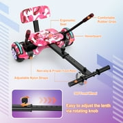 SISIGAD Hoverboard with Seat, 6.5 Hover Board Go Kart, 300W Powerful Motor, 6-10MPH Max Speed Self Balancing Electric Scooter