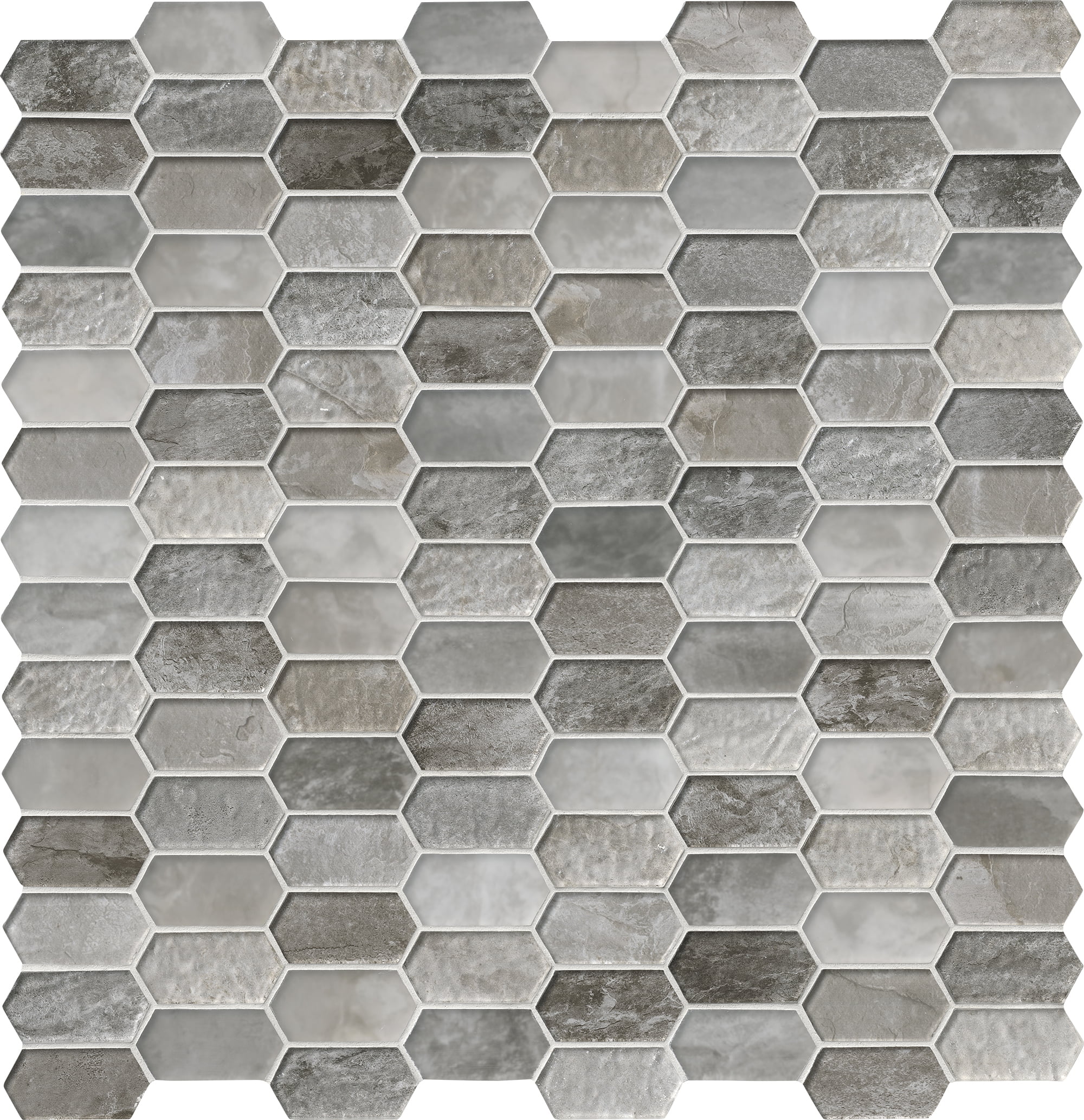 MSI Savoy Picket Pattern 12 in. x 12 in. x 8 mm Glass Mesh-Mounted Mosaic Tile (10 sq. ft. / case)