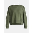 thumbnail image 5 of Time and Tru Women’s Ribbed Panel Sweatshirt with Long Sleeves, Sizes XS-XXXL, 5 of 5