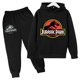 thumbnail image 3 of Sudadera con capucha y pantalón de dinosaurio de dibujos animados para niños, sudadera con capucha Jurassic World Dominion, ropa para niños de 4 a 14 años, traje de manga larga para otoño, 3 of 4