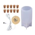 thumbnail image 1 of de resina ligera en apariencia de botella, de fundición de resina, s de silicona DIY ornamentos para la decoración de la del Luz blanca Gloria Molde de resina de bombilla, 1 of 9