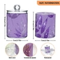 thumbnail image 3 of Purple Background Glitter Fern Background Translucent Plastic Cans Storage Canisters with Lid Set of 4, 3 of 7