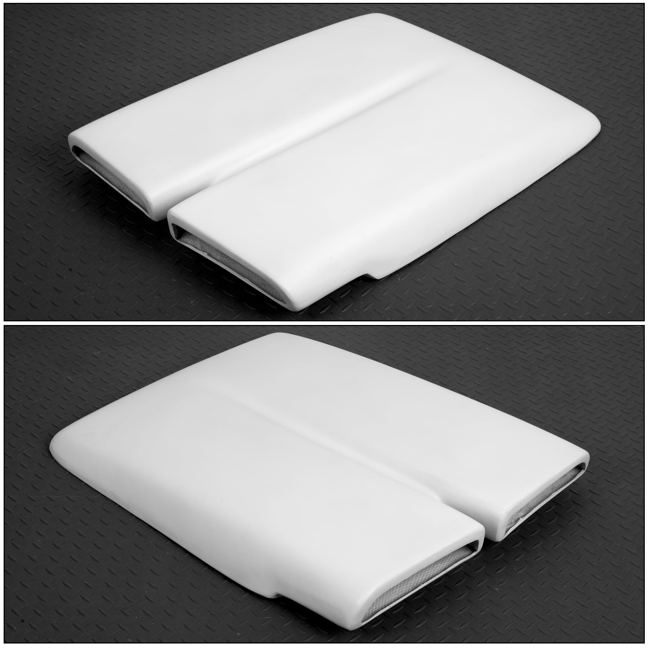 White Hood Scoop Cap Painted Fiberglass For 197076 Plymouth Duster