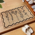 thumbnail image 5 of Absorbent Non Slip Bathroom Rug 16x24 Inch, Stain Resistant Clean Floor Mat, Indoor Doormat for Entryway Hallway Home Decor, Crystal Velvet Water Absorbent Mat with Anti Slip Backing, 5 of 7