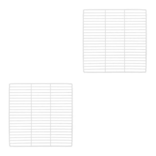 Transemion Portable Pet Playpen Panel Cage Fence Metal Guinea pig Wire White Dense Grid 2Set