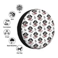 thumbnail image 4 of Salouo Pirate Puppy Print Spare Tire Cover 14-17 inch Spare Tire Protector Universal Tough Tire Wheel Cover for Trailer SUV and Truck-14 inch, 4 of 6