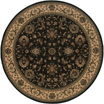 Oriental Weavers Ariana Area Rug - 311K3 - 6' Round - in Black/ Ivory - Vintage Inspired, Stain Resistant, Family and Pet Friendly , Dining Area Rug