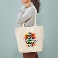 thumbnail image 3 of CafePress - Keep Calm And Make Art Tote Bag - Unisex Canvas Tote Bag, Beige, 1-Piece, 3 of 7