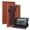 Brown, variant on SaniMore Wallet Case for ALL-New Fire 7 2022 7 inch, PU Leather Magnetic Closure Cover Support Pencil Holder Card Slot & Adjustable Kickstand Full Body Protective Shell, Black