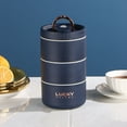 thumbnail image 1 of Thermal Lunch Box Bento Box Portable Insulated Lunch Container Stackable Leakproof Stainless Steel Food Container J, 1 of 6