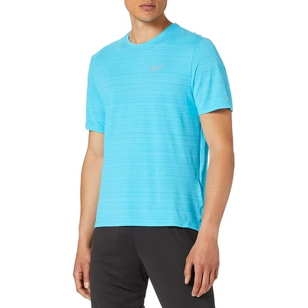 Nike Dri-FIT Miler Mens Running Shor Sleeve Shirts Top CU5992-447 Size M