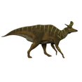 thumbnail image 2 of Lambeosaurus dinosaur on white background. Poster Print by Corey Ford/Stocktrek Images, 2 of 2