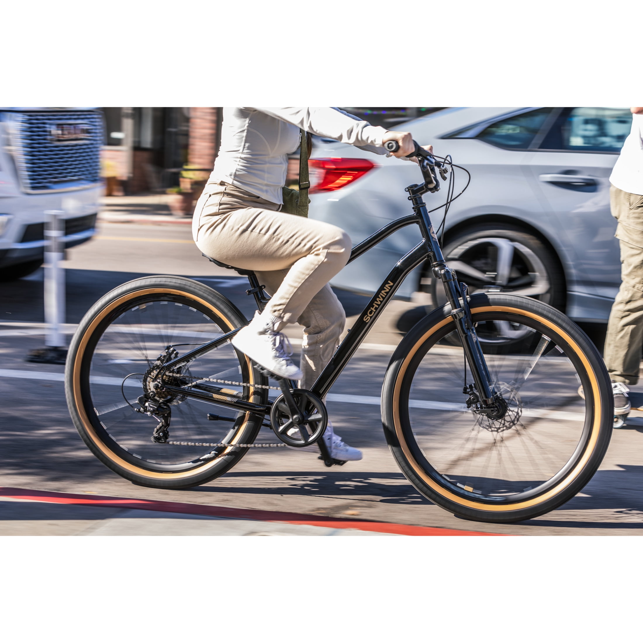 Schwinn Vega Comfort Hybrid Bike, 27.5-Inch Wheels, Step - Thru