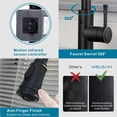 thumbnail image 5 of Touchless Kitchen Faucet, Hands Free Automatic Smart Kitchen Faucet Touchless with Pull Down Sprayer Stainless Steel Matte Black , Single Handle Motion Sensor Activated Faucet for Kitchen Sink, 5 of 6