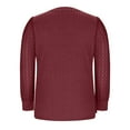 thumbnail image 5 of Chiccall Womens Long Sleeve Shirts Fall Fashion Tops 2025 Crew Neck Dressy Sweaters Tunic Work Tops Casual Outfits for Women, 5 of 6