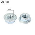thumbnail image 2 of Unique Bargains 5/16"x24 Carbon Steel Serrated Hex Flange Lock Nuts 20Pcs, 2 of 2