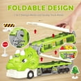 thumbnail image 4 of Dinosaur Toys Car for Kids, Dinosaur Transport Truck Track Set, Toddler Boy Toys Age 2-4 1-3, Birthday Gifts Toy for 3 4 5 6+ Year Old Boy,Foldable Track & Race Mode W/ 6 Dino Car, 4 of 6