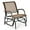 Brown Mesh B, variant on LYYHTY Patio Swing Glider Chair Rocking Chair with Study Metal Frame, Outdoor Glider Chair for Garden Porch Backyard Poolside Lawn