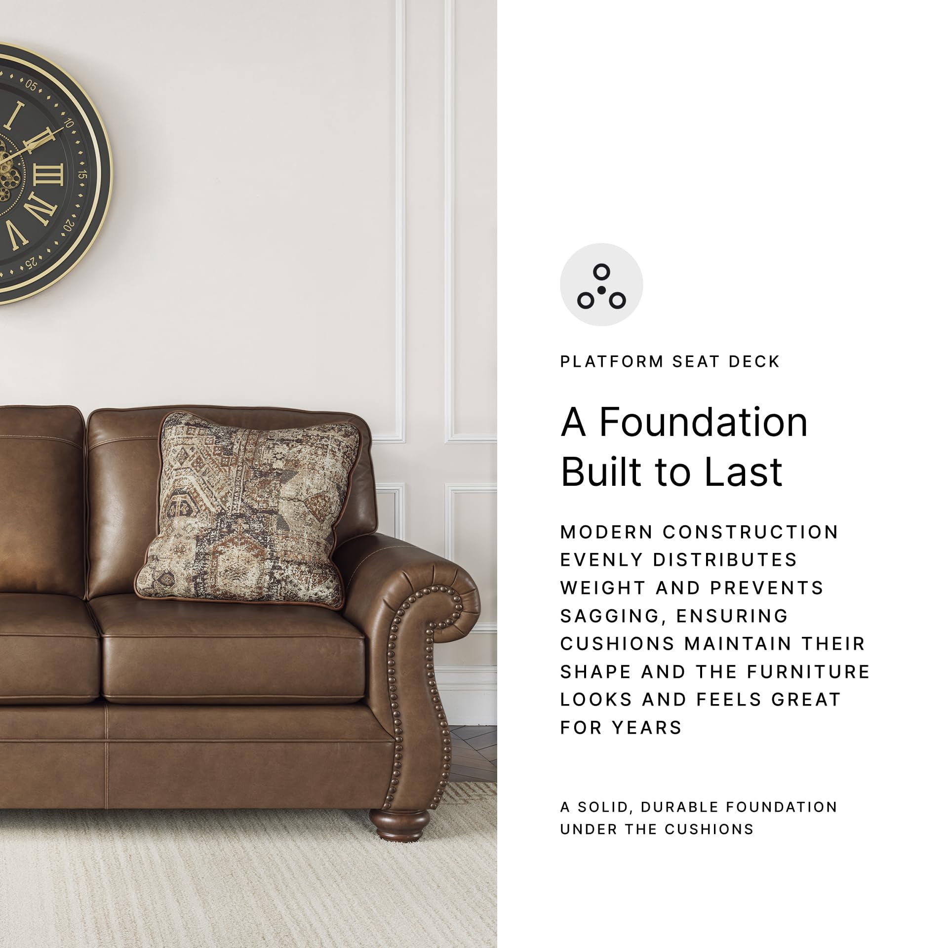 Signature Design by Ashley Shadsburne Brown Sofa