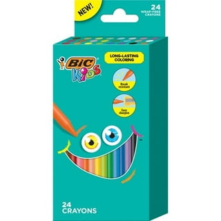 BIC Kids Triangular Coloring Crayons, Assorted Colors - 2 Packs of