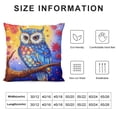 thumbnail image 5 of Erapdaur Owl Pillow Cases with Hidden Zipper Technology Design for Home Decor - Breathable Short Plush Velvet Crafts - Various Sizes Available - 1PC 12x12in, 5 of 5