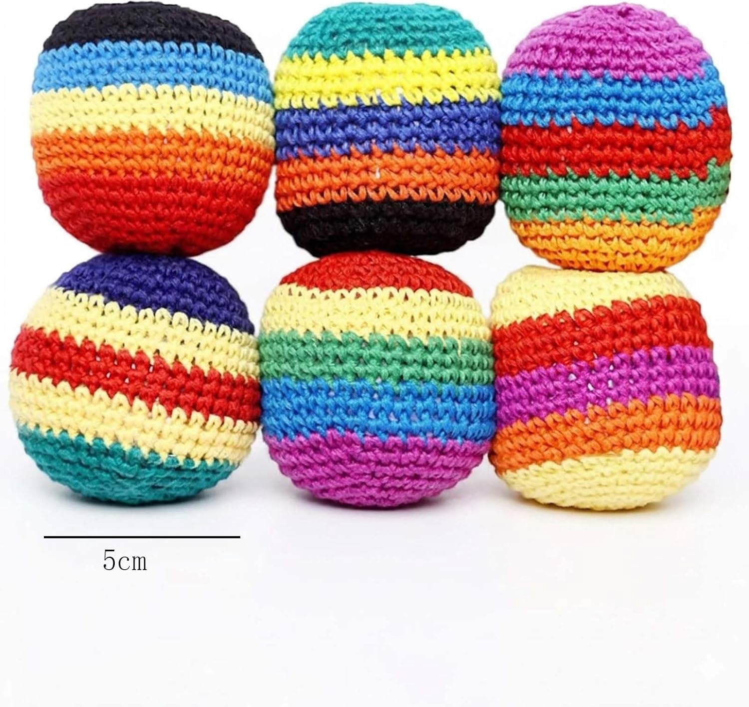 Footbags Sacks, 2026 Novelty Hand-Made Knitted Foot Bag Sack, Fun Crochet Footbag for Adults Outdoor Game