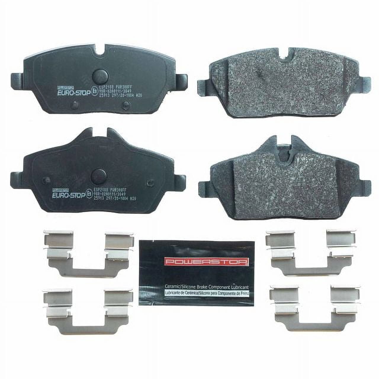 Power Stop Front Euro-Stop ECE-R90 Certified Brake Pad ESP2188