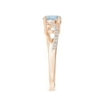 thumbnail image 4 of ANGARA Natural Solitaire Aquamarine Twisted Split Shank Engagement Ring in 14K Rose Gold for Women (Size-6mm) | March Birthstone, Anniversary, Jewelry Gift for Women | Natural Aquamarine Ring, 4 of 9