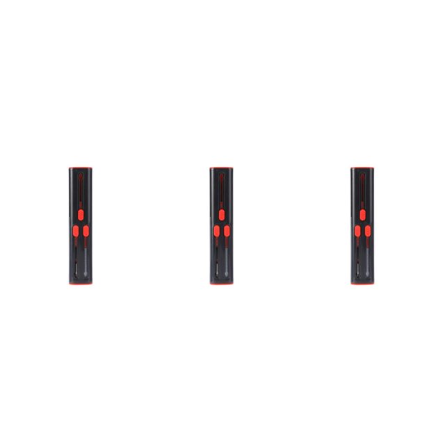 Sidaley Accesorios de cepillo de lápiz de limpieza de auriculares compatibles con Bluetooth Negro Rojo Type1 NO1
