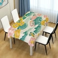 thumbnail image 4 of Yayeee Tablecloths 60" x 120" Rectangle Wrinkle Resistant Party Table Cover, Floral Wave, 4 of 8