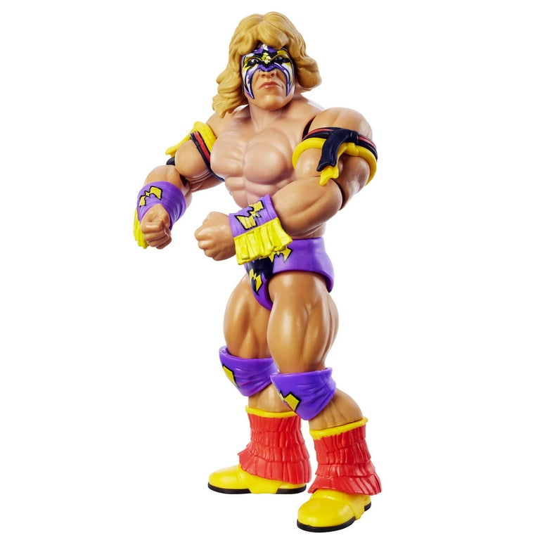 WWE Wrestling Ultimate Warrior Retro-Style Action Figure, 80s